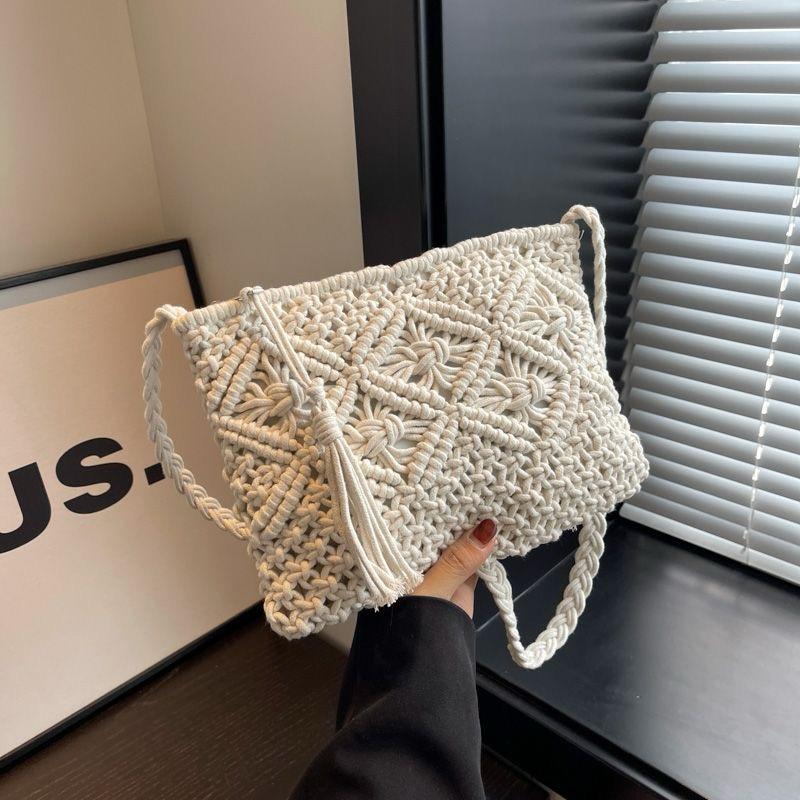 Boho Bliss: Macrame Crochet Bag for Beach and City Adventures